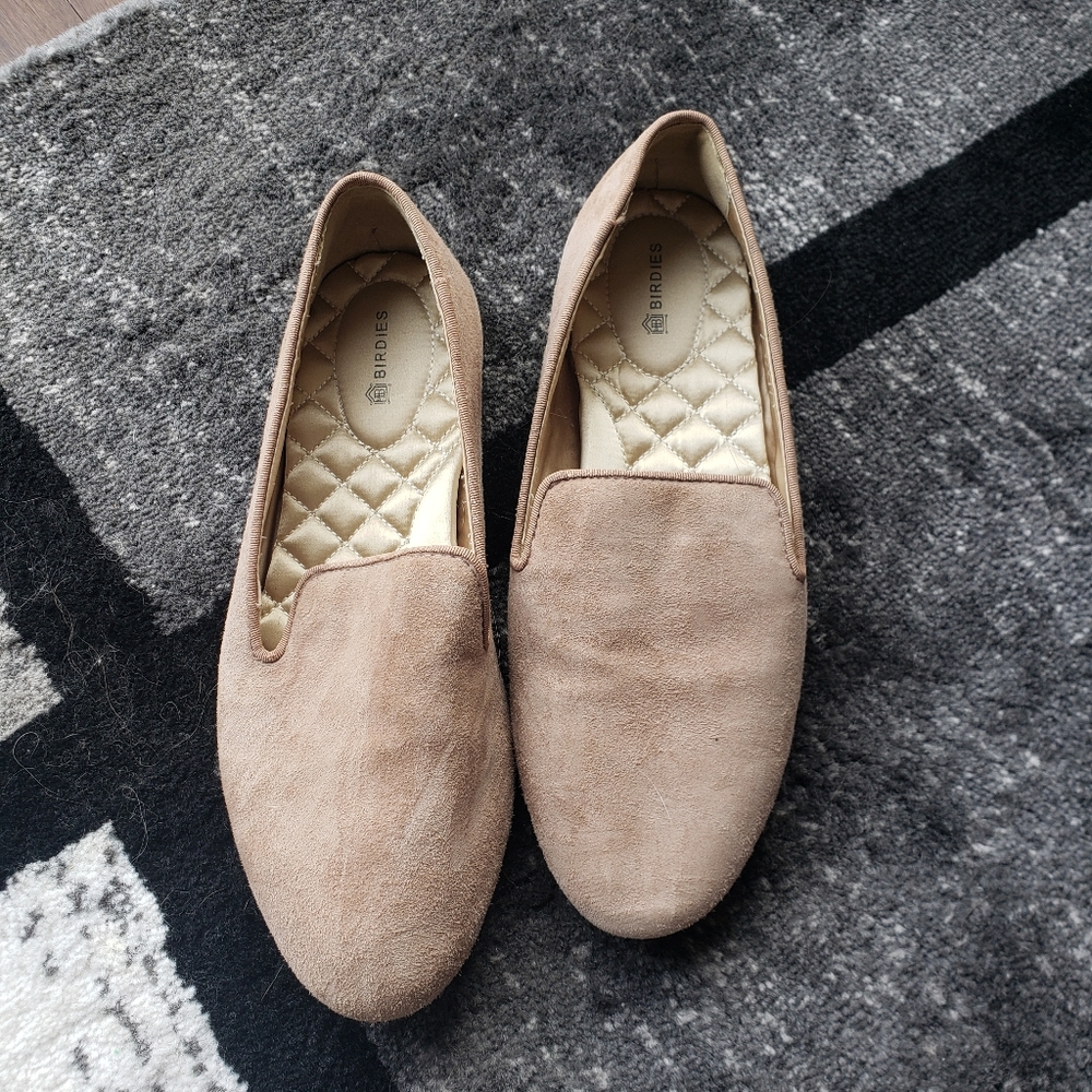 Tan Birdies Shoes with Leather Upper size 8